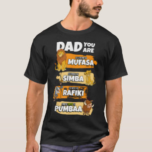 Disney Der König der Löwen Papa Du Bist Wortstapel T-Shirt