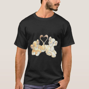 Disney Der König der Löwen Simba und Nala Herzen V T-Shirt