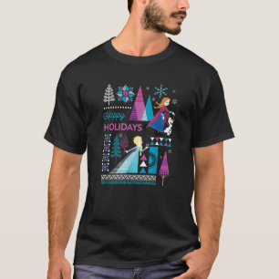 Disney Frozen Anna Elsa Olaf Frohe Feiertage T-Shirt