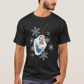 Disney Frozen Olaf Smile Snowflake Christmas T-Shirt (Vorderseite)