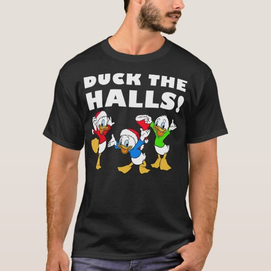 Disney Huey Dewey And Louie Duck The Halls Christm T-Shirt (Vorderseite)