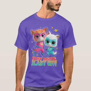 Disney Junior SuperKitties Ginny und Bitsy Boots B T-Shirt