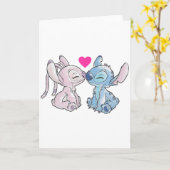 Disney Lilo & Stitch Valentines Day Stitch &am Karte (Gelbe Blume)