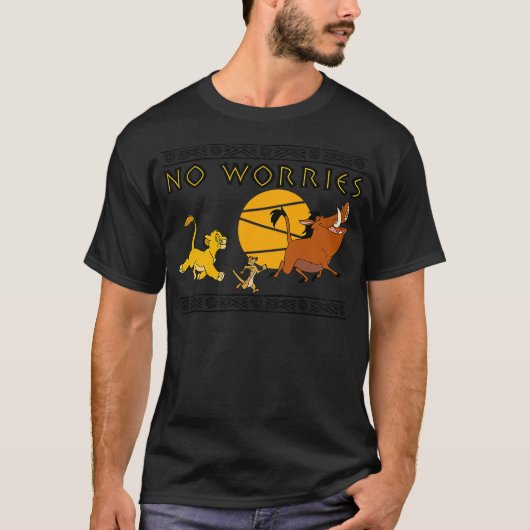 Disney Lion King No Worries T-Shirt (Vorderseite)
