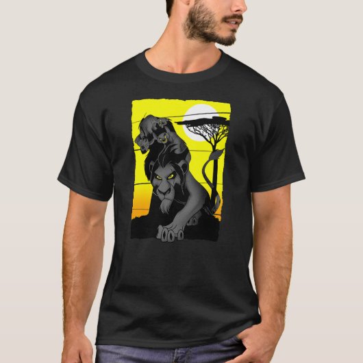 Disney Lion King Scar And Hyenas Sahara Group Post T-Shirt (Vorderseite)