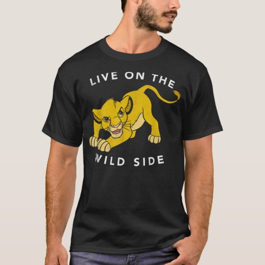 Disney Lion King Simba Live On The Wild Side Fierc T-Shirt (Vorderseite)