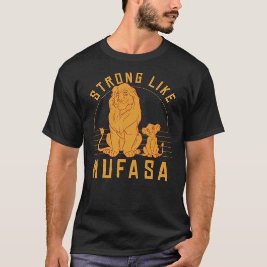 Disney Lion King Simba Strong Like Mufasa Graphic T-Shirt (Vorderseite)