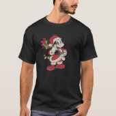 Disney Mickey Mouse Weihnachts-Claus Portrait T-Shirt (Vorderseite)