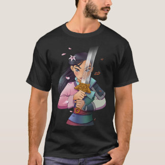 Disney Mulan Anime Half Girl Halbwertszeit Warrior T-Shirt