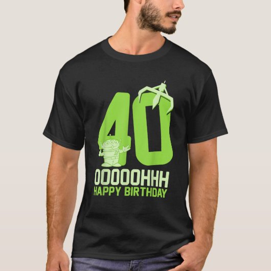 Disney Pixar Toy Story Alien OOOOH Happy 40th Birt T-Shirt (Vorderseite)
