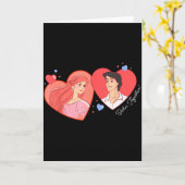 Disney Princess Ariel &amp; Eric Valentine’s Day B Karte (Gelbe Blume)