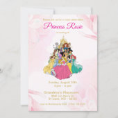 Disney Princess Geburtstagseinladung Einladung (Vorderseite)