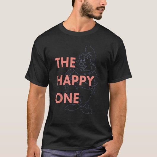 Disney Snow White The Happy One Outlined Graphic T-Shirt (Vorderseite)