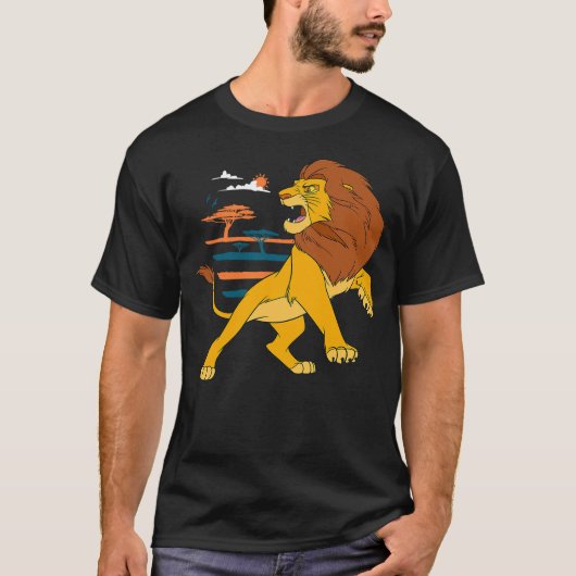 Disney The Lion King Adult Simba Roaring Pride Lan T-Shirt (Vorderseite)