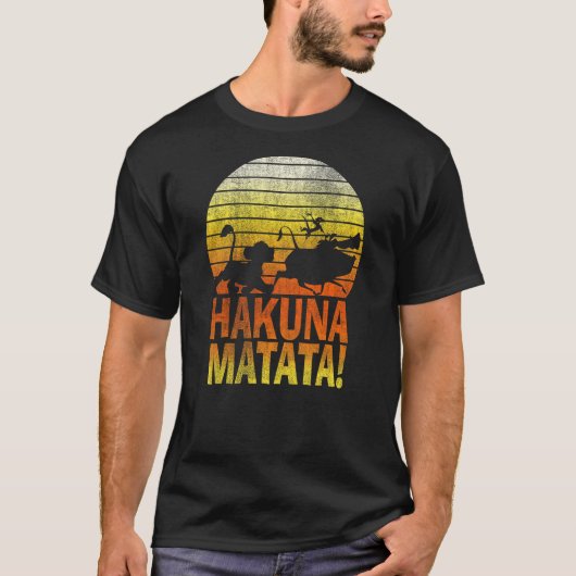 Disney The Lion King Hakuna Matata Distressed Grou T-Shirt (Vorderseite)