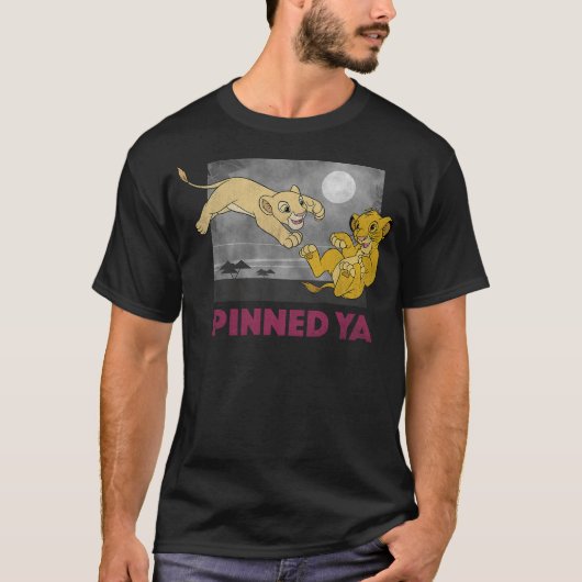 Disney The Lion King Pinned Ya Young Simba & Nala T-Shirt (Vorderseite)
