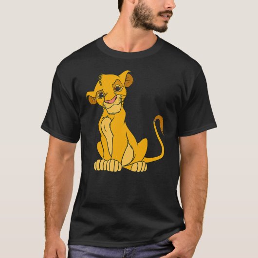 Disney The Lion King Young Simba Sitting Up T-Shirt (Vorderseite)