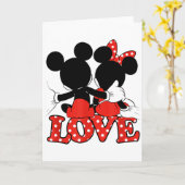 Disney - Valentines Mickey Minnie Love Hug  Karte (Gelbe Blume)