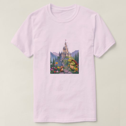 DISNEYLAND AUF WEISSEM T-SHIRT (Design vorne)
