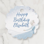Disney's Frozen Elsa Birthday personalize name Geschenkanhänger (Rückseite)