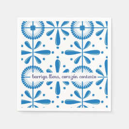 Disño mexicano estilo talavera serviette