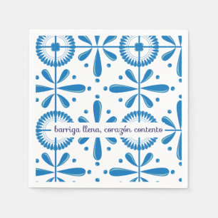 Disño mexicano estilo talavera serviette