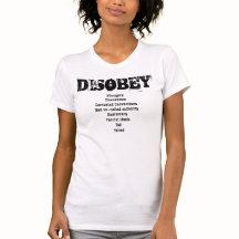 DISOBEY T - SHIRT - TRENDSETTER - STIL - GIFTS