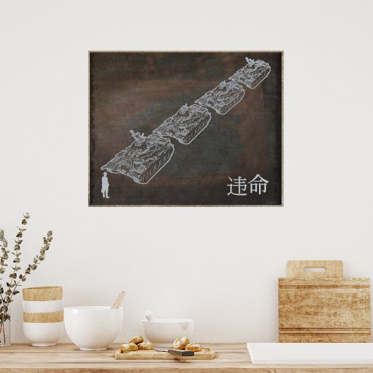 DISOBEY Tank Man Poster (Küche)