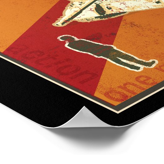 DISOBEY Tank Man Poster (Ecke)