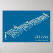 DISOBEY Tank Man Poster (Vorne)