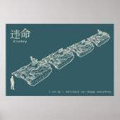 DISOBEY Tank Man Poster (Vorne)