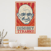 Disobey Tyranny Poster (Küche)