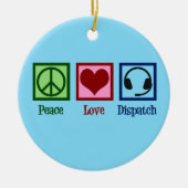 Dispatch für friedliche Liebe Keramik Ornament (Vorne)