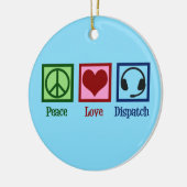 Dispatch für friedliche Liebe Keramik Ornament (Links)