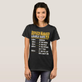 Dispatch Manager Stundensatz Dispatcher Dispatch D T-Shirt (Vorne ganz)