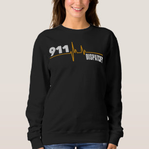 Dispatcher 911 Heartbeat Männer Frauen Vatertag Mo Sweatshirt