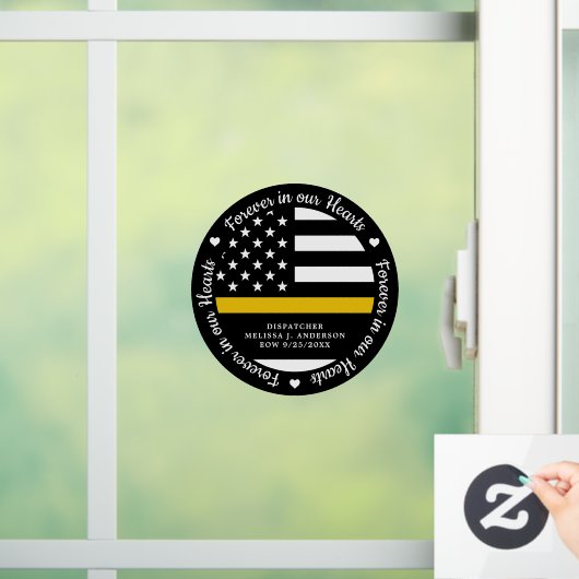 Dispatcher 911 Memorial Forever in unseren Herzen Fensteraufkleber (Zuhause)