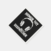 Dispatcher 911 Thin Gold Yellow Line Serviette (Ecke)