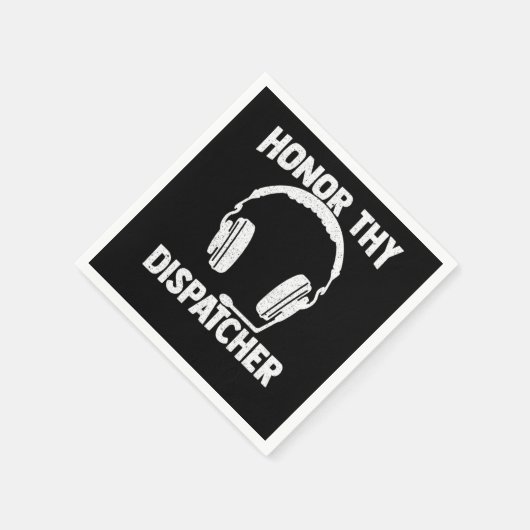 Dispatcher 911 Thin Gold Yellow Line Serviette (Ecke)