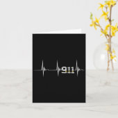 Dispatcher 911 Vintager US-amerikanischer Flaggens Karte (Gelbe Blume)