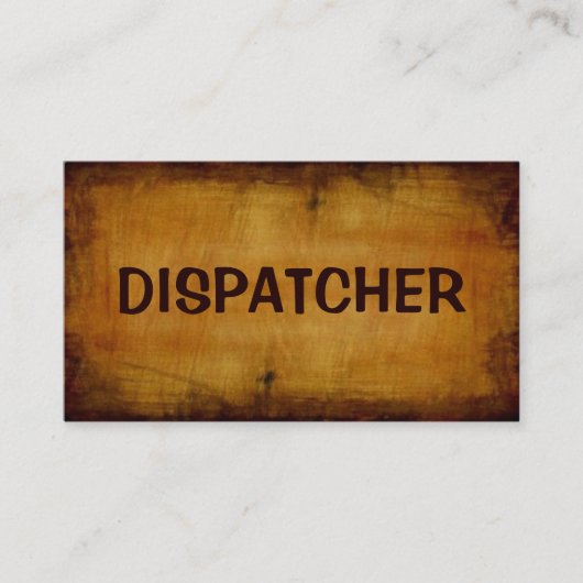 Dispatcher Antiquitätenkarte Visitenkarte (Vorderseite)