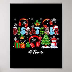 Dispatcher Christmas Tree Leopard Santa Snowman Jo Poster