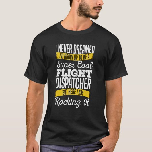 Dispatcher Cool dünne Polizei Notflieger T-Shirt (Vorderseite)