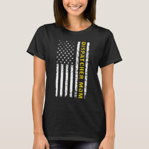 Dispatcher Mama Amerikanische Flagge 911 4. Juli M T-Shirt