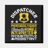 Dispatcher - Offizielle Roles Funny 911 Dispatch Magnet (Vorne)