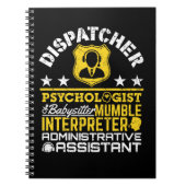 Dispatcher - Offizielle Roles Funny 911 Dispatch Notizblock (Vorderseite)