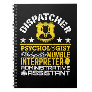 Dispatcher - Offizielle Roles Funny 911 Dispatch Notizblock