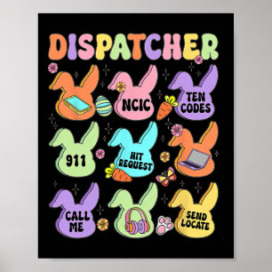 Dispatcher Ostern Süßer Hase Kokette Cowgirl Ost Poster