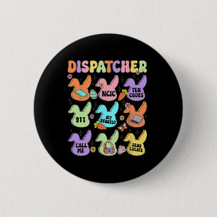 Dispatcher Ostern Süßes Kaninchen Kokette Cowgirl  Button