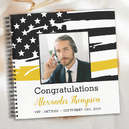 Dispatcher Retirement Foto Thin Gold Line Gast Notizblock